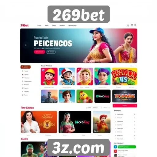 Interface do site 269bet é amigável